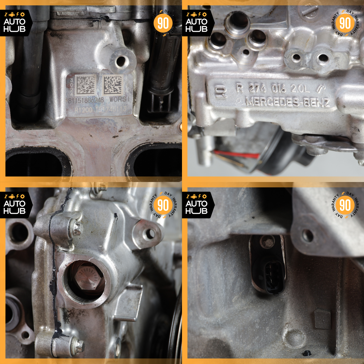 15-20 Mercedes W205 C300 E300 RWD M274 2.0L Engine Motor Assembly 274.920 OEM - photo 20