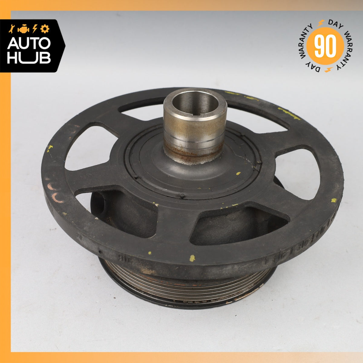 90-99 Mercedes R129 SL500 Engine Motor Crankshaft Pulley Harmonic Balancer OEM - photo 5