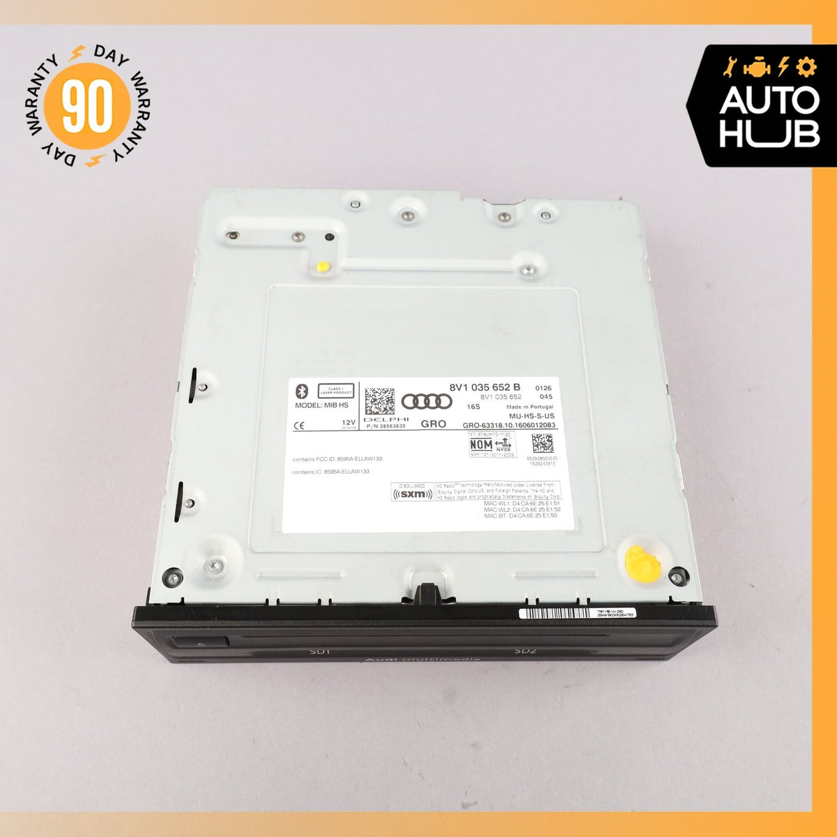 Audi 8V A3 Audio Radio CD DVD Disc Changer Player 8V1035652B OEM - photo 8