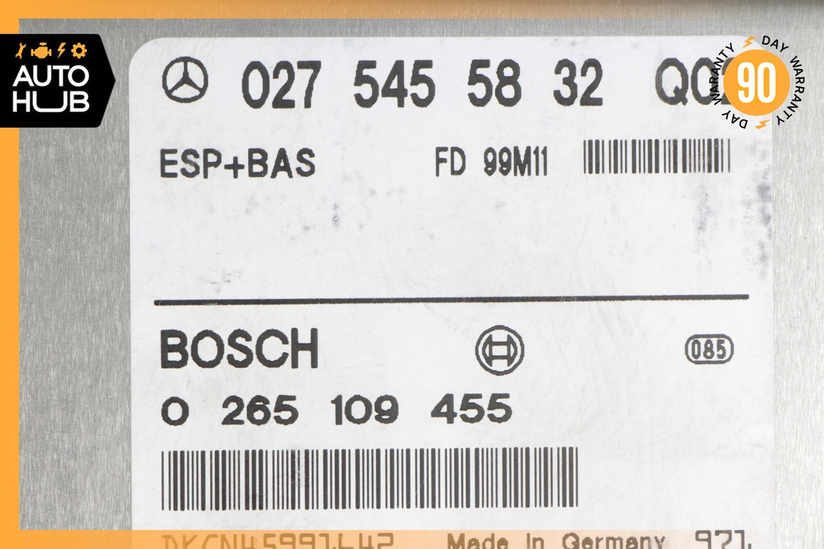 99-02 Mercedes R129 SL500 SL600 Electronic Stability Control Module ABS ESP OEM - photo 8