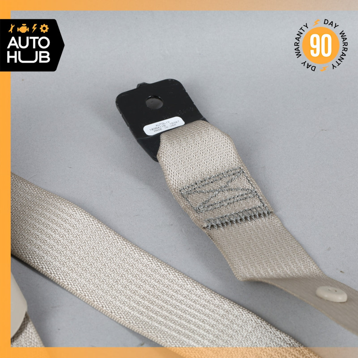 04-05 Cadillac XLR Left Driver Seatbelt Seat Belt Retractor Beige 89023213 OEM - photo 5
