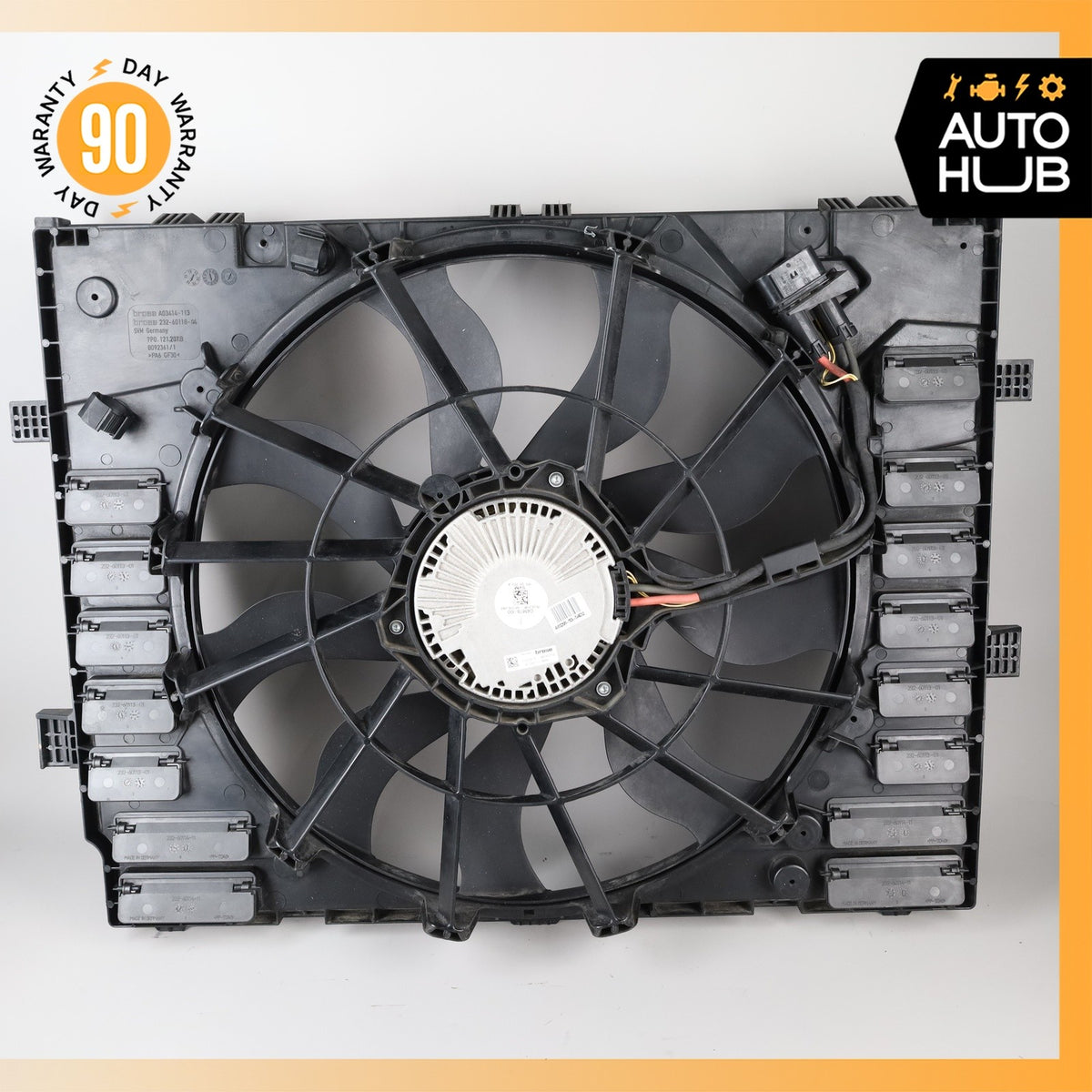 11-18 Porsche Cayenne 958 Turbo Engine Cooling Fan Assembly 95810606120 OEM 92k - photo 2