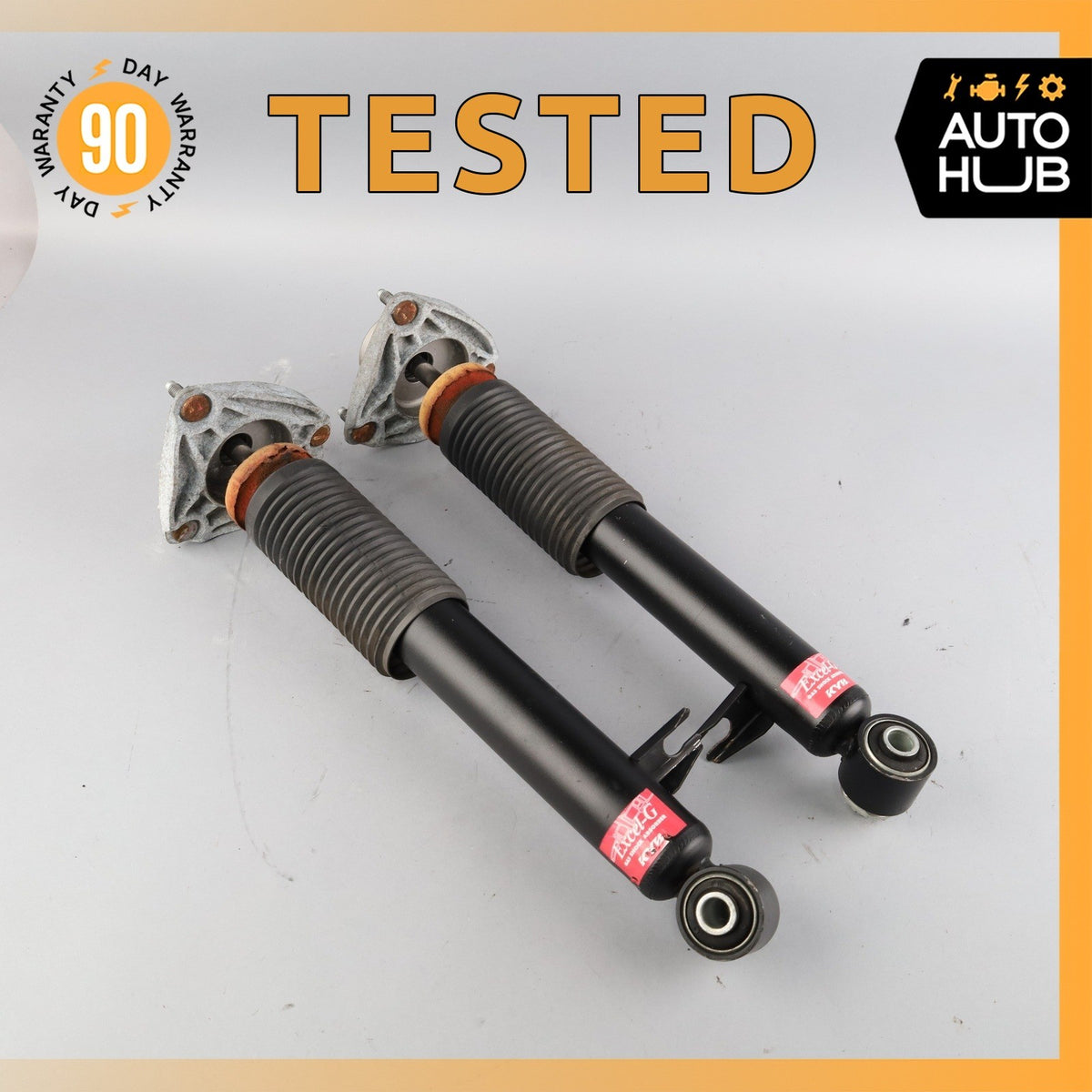 14-19 BMW F15 X5 X6 Rear Left & Right Suspension Shock Absorber Set of 2 KYB - photo 1