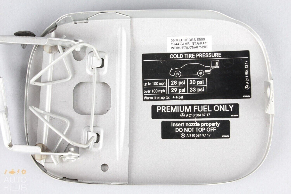 03-09 Mercedes W211 E500 E55 AMG E550 Sedan Fuel Gas Tank Lid Door OEM - photo 10