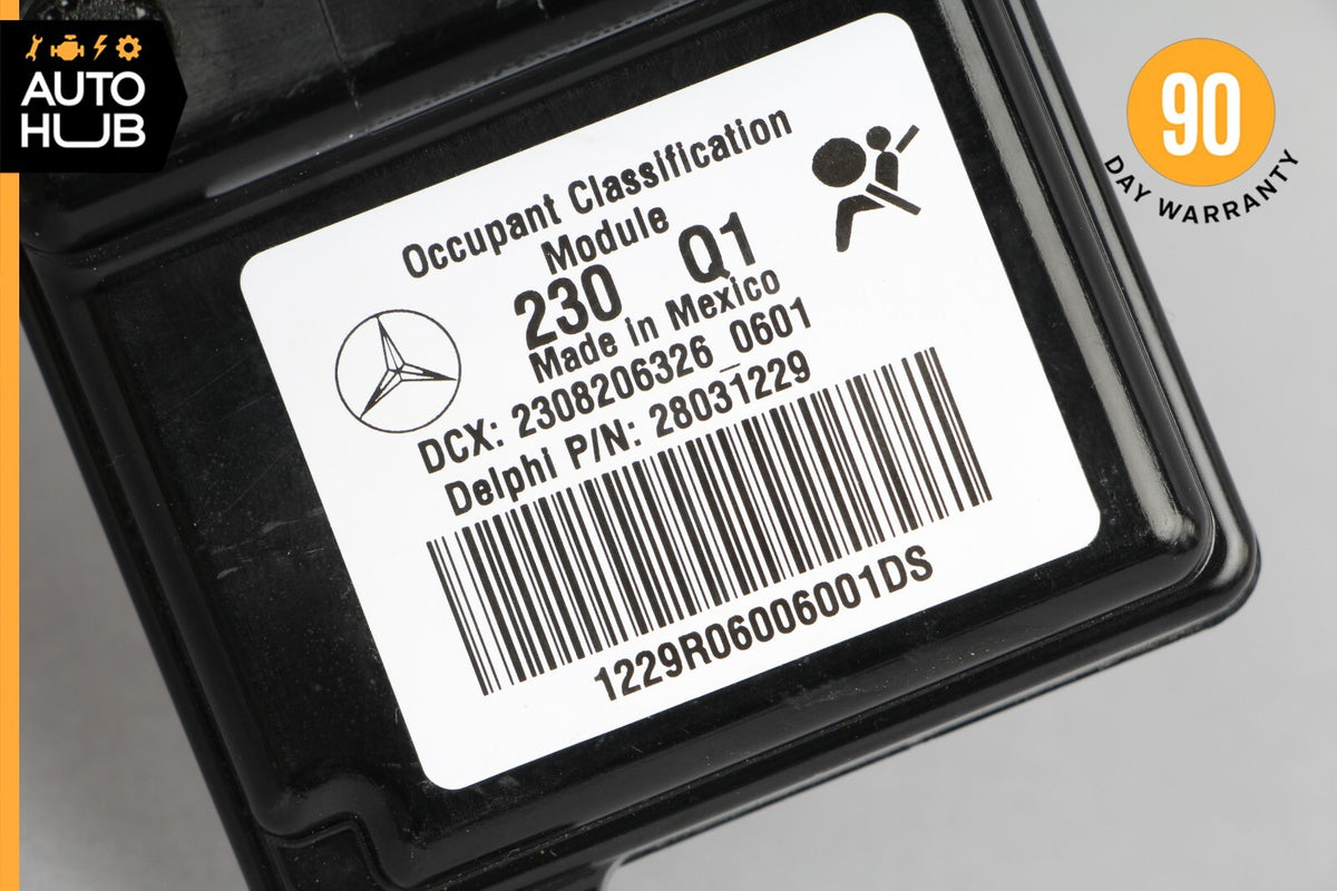 07-12 Mercedes R230 SL550 SL63 AMG Seat Occupancy Sensor Mat SRS Module OEM - photo 6