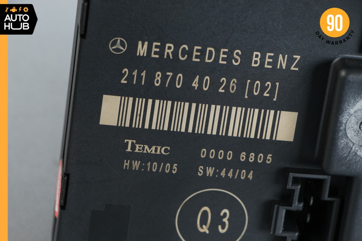 07-09 Mercedes W211 E350 E320 E550 Rear Left Door Control Module 2118704026 OEM - photo 8