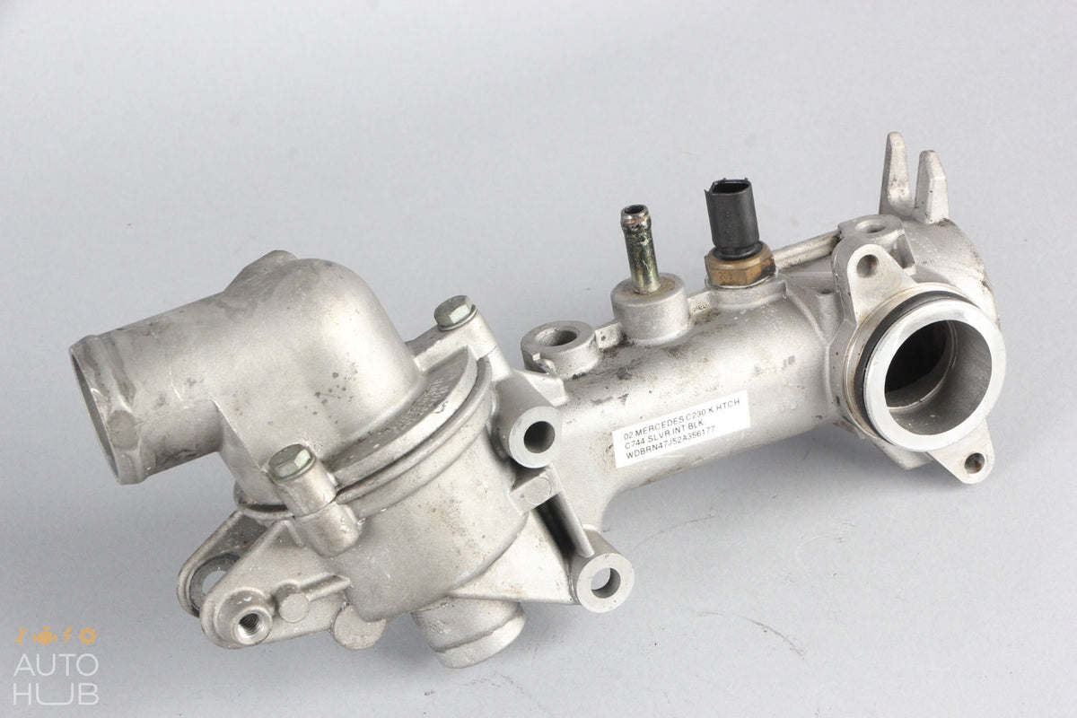 97-04 Mercedes W203 C230 SLK230 Thermostat Housing 1112030673 OEM - photo 5
