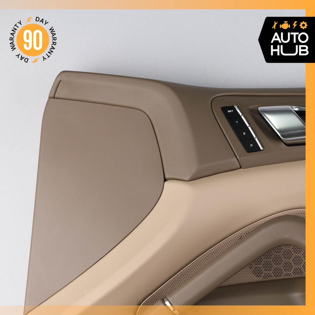 Porsche Cayenne 958 GTS Front Right Side Interior Door Panel Leather OEM 40k - photo 3