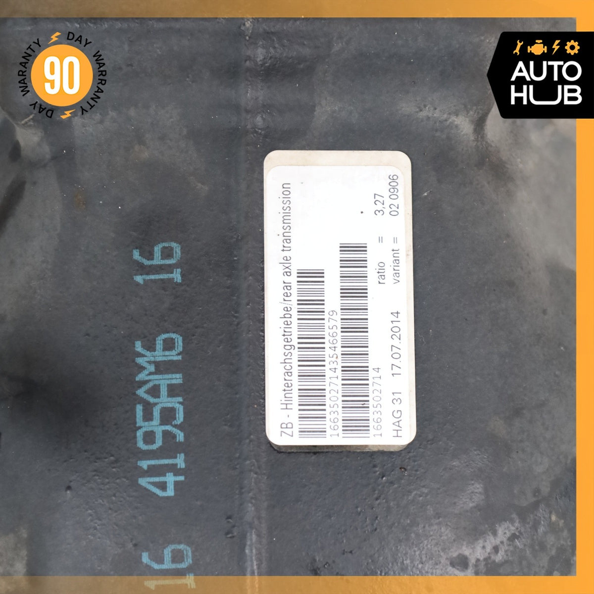 12-16 Mercedes W166 ML250 GL350 Bluetec Rear Differential Diff Axle Carrier OEM - photo 14