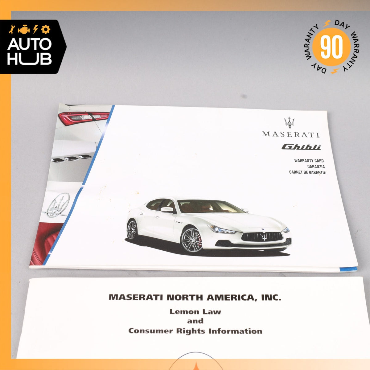 2014 Maserati Ghibli M157 Owner's Operator Maintenance Manual Book OEM - photo 6