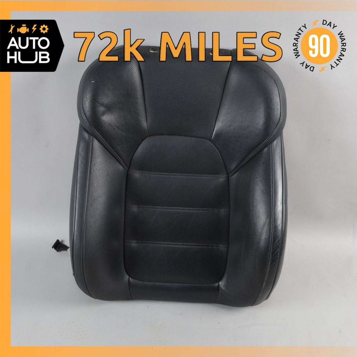 15-18 Porsche Macan 95B Front Left Driver Side Seat Upper Cushion Black OEM 72k - photo 1