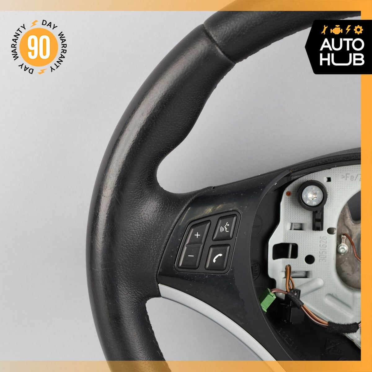 BMW E88 128i 135i Sport Steering Wheel Black w/ Switch 32306795574 OEM - photo 8