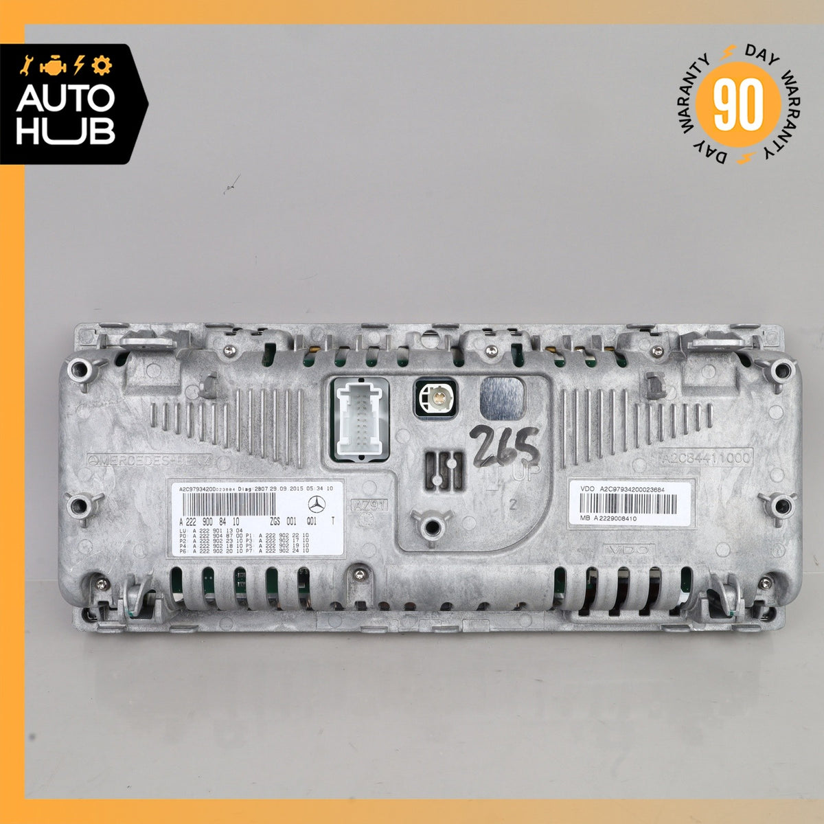 15-17 Mercedes W222 S550 Instrument Cluster Speedometer 2229008410 OEM - photo 9