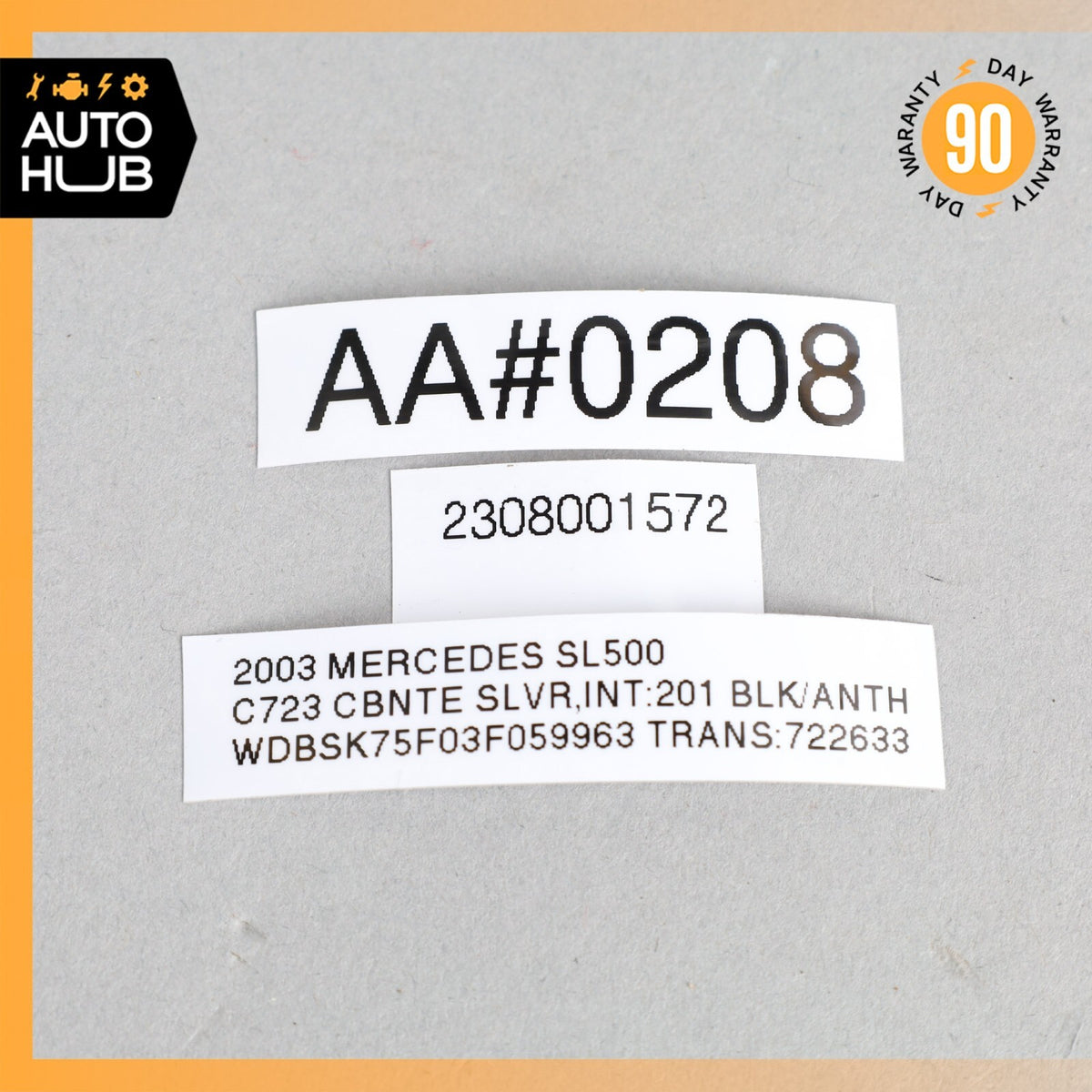 Mercedes R230 SL500 SL55 AMG Convertible Top Right Side Load Assist Cylinder OEM - photo 8