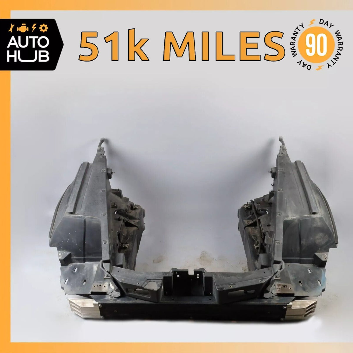 04-09 Cadillac XLR Front Bumper Reinforcement Bar w/Wheel House Liner  OEM 51k - photo 1