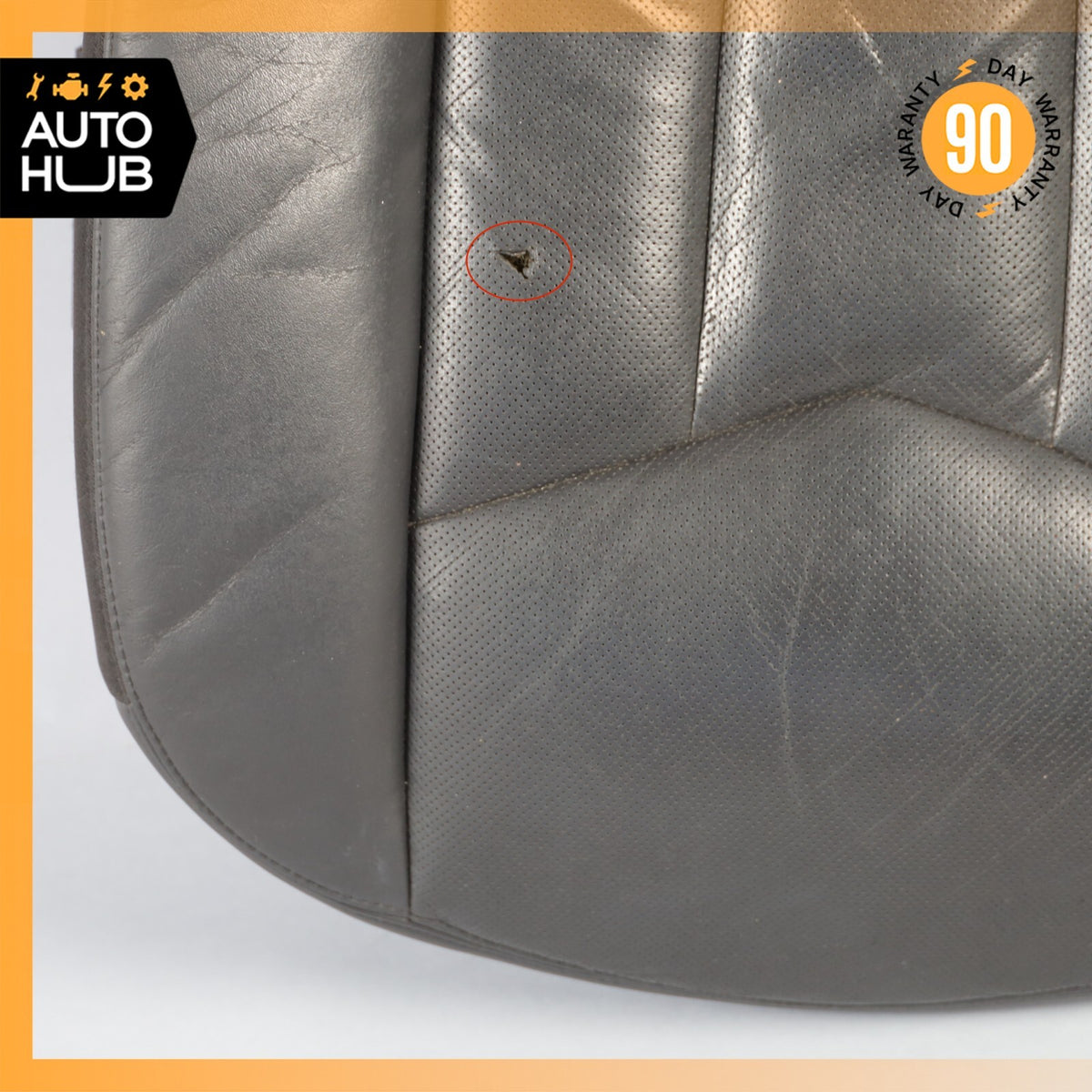 04-08 Cadillac XLR Left Driver Side Bottom Lower Seat Cushion Black OEM - photo 5