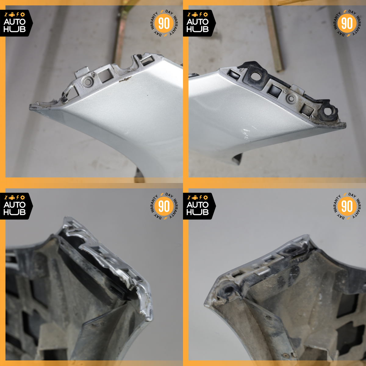 15-18 Mercedes W205 C300 C400 Base Front Bumper Cover Assembly Silver OEM - photo 21