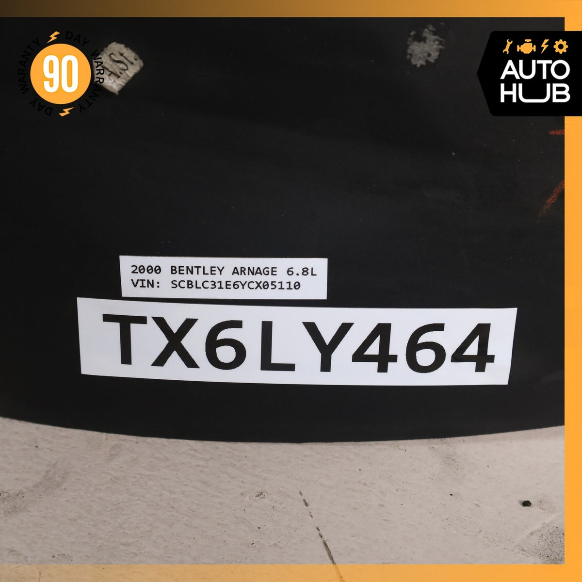00-02 Bentley Arnage Front Wheel Liner Right Side Splash Shield OEM 30k - photo 12