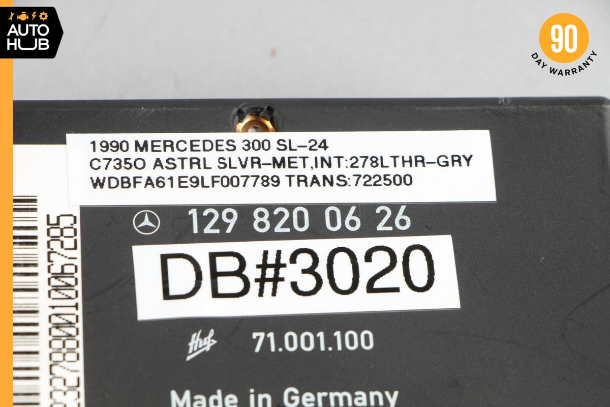 90-95 Mercedes R129 300SL 500SL SL320 Anti Theft Key Alarm Control Module OEM - photo 8