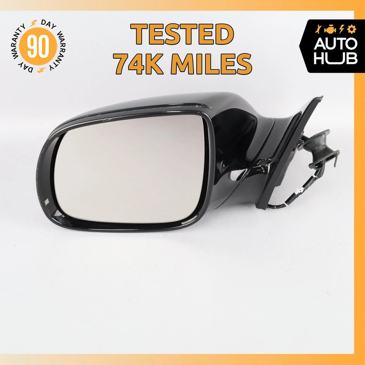 15-17 Audi 8R Q5 Left Driver Side Rear View Door Mirror Assembly Black OEM 74k - photo 1
