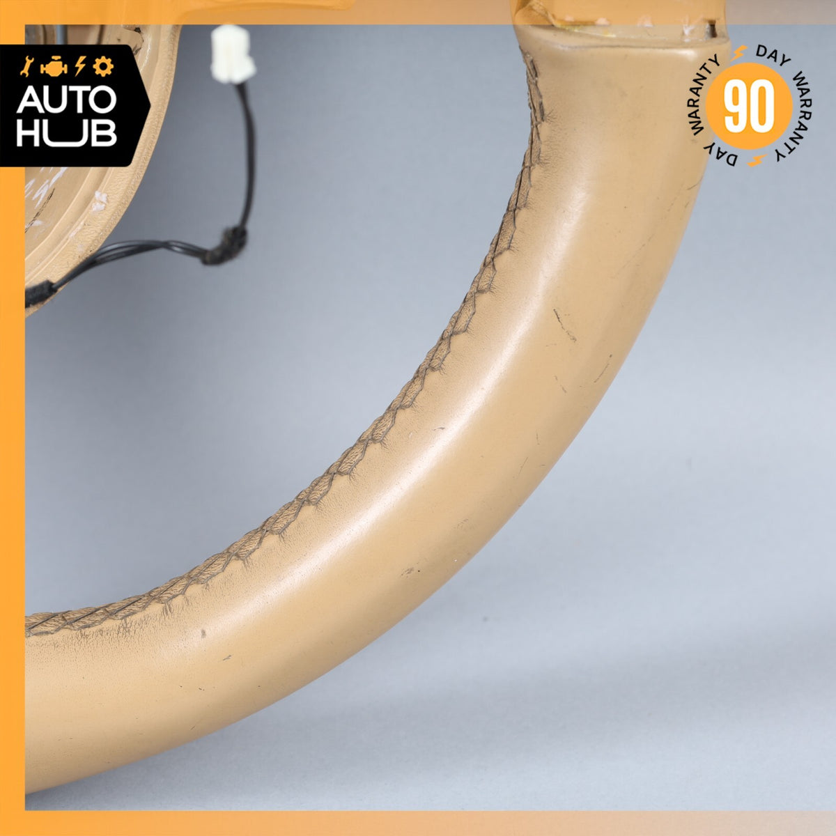 11-14 Porsche Cayenne 958 Steering Wheel Luxor Beige 97034780383 OEM - photo 7
