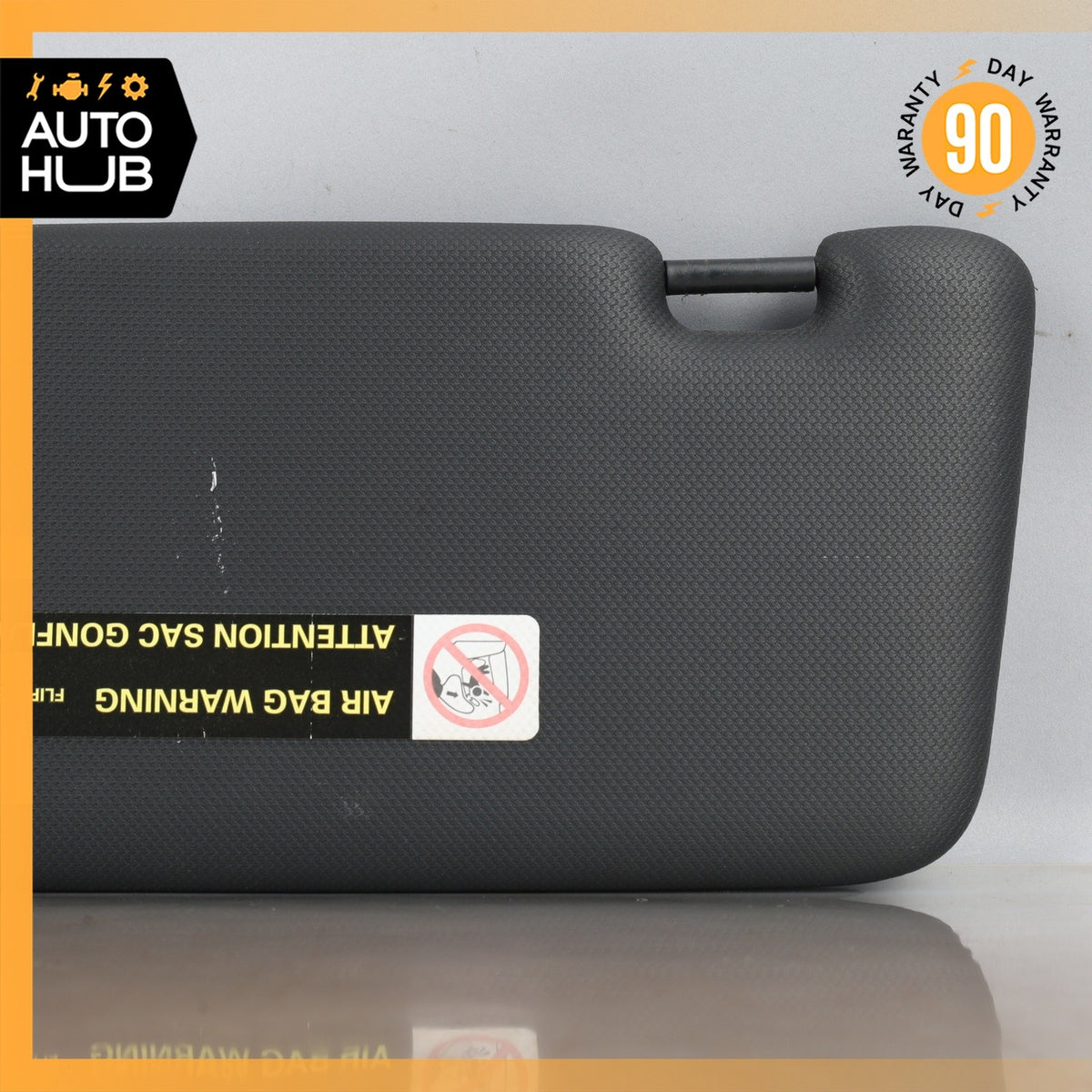 09-12 Audi 8R Q5 Right Passenger Side Sunvisor Sun Visor Black OEM - photo 9