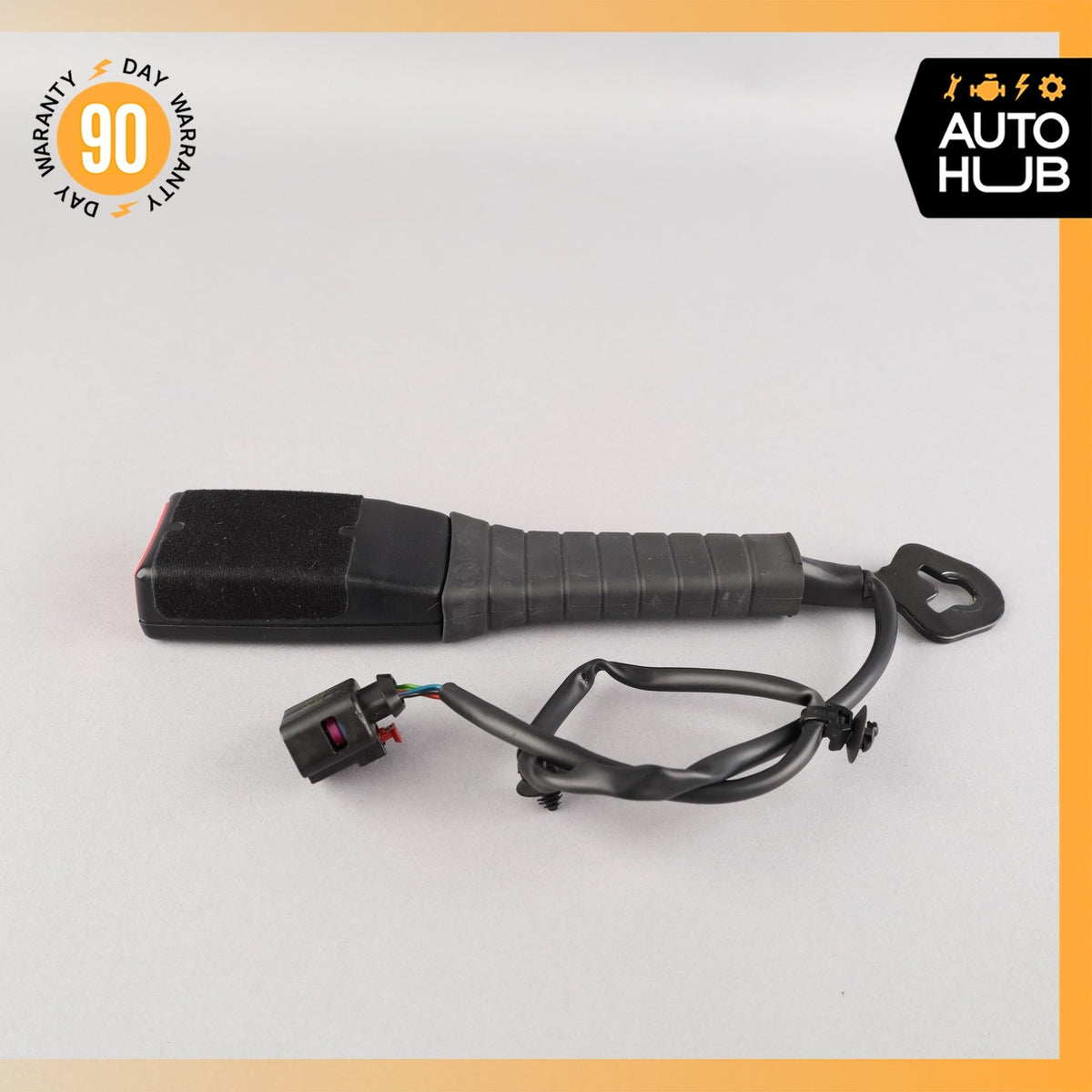 11-18 Porsche Cayenne 958 Front Right Seat Belt Buckle Black 7P0857756E OEM - photo 2