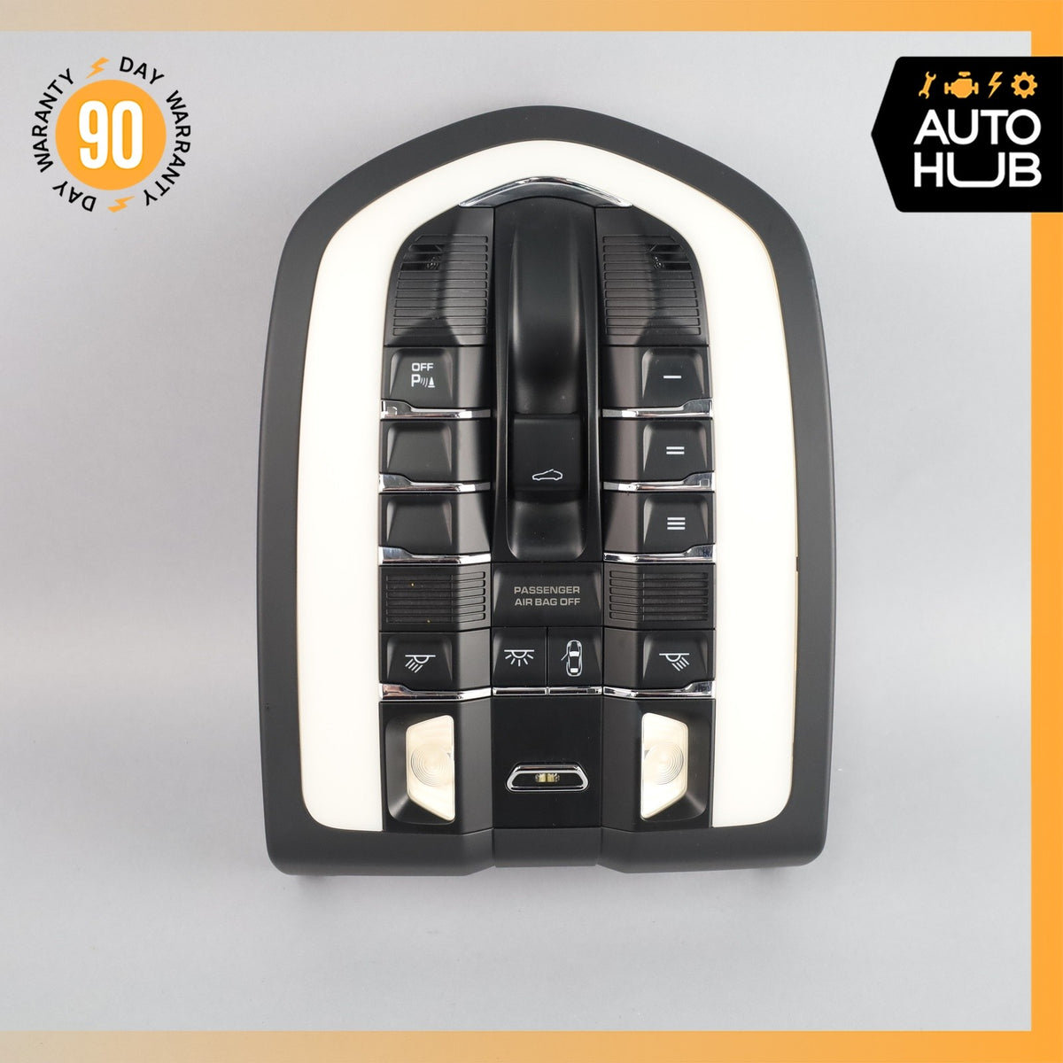 10-18 Porsche Cayenne 958 Panamera Front Overhead Dome Light Lamp Black OEM - photo 3