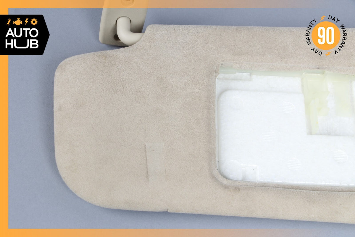 06-11 Mercedes W219 CLS63 CLS550 Front Left Side Sunvisor Sun Visor Suede OEM - photo 3
