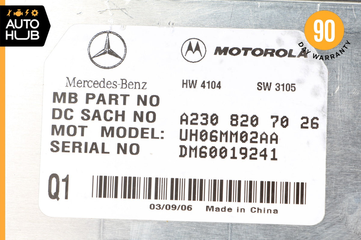 06-12 Mercede R230 SL550 E350 SL600 Communication Control Module 2308207026 OEM - photo 7