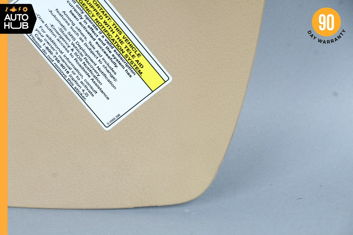 03-09 Mercedes W211 E320 E500 Left Side Dashboard Trim Cover Panel Beige OEM - photo 3
