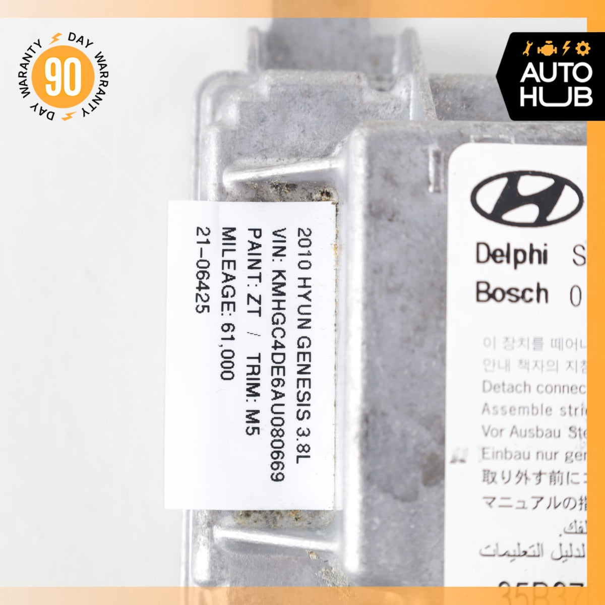 09-10 Hyundai Genesis BH Airbag Sensor SRS Control Module 95910-3M300 OEM - photo 6