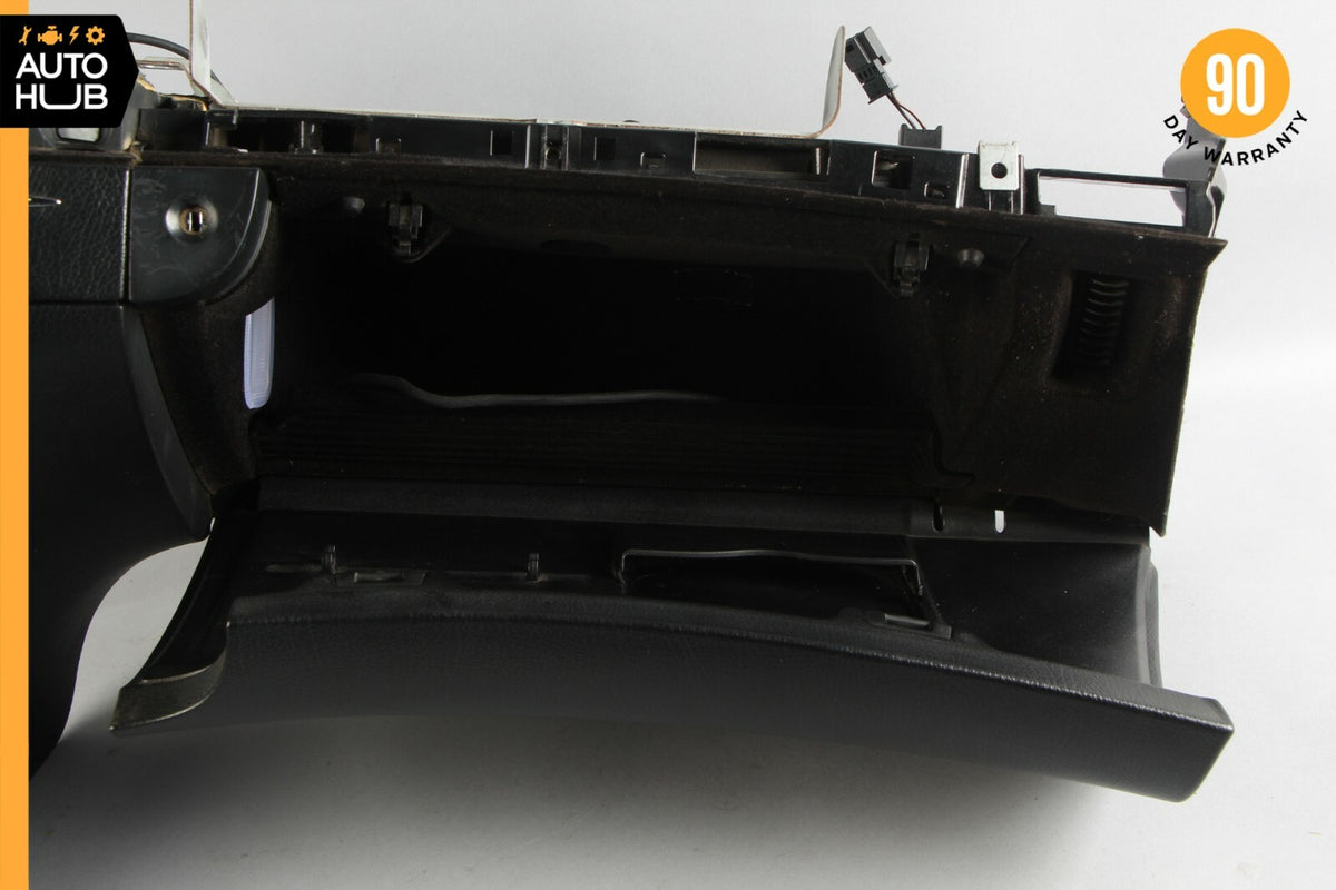07-09 Mercedes W211 E350 E550 Dashboard Glove Box Storage Compartment Black OEM - photo 8