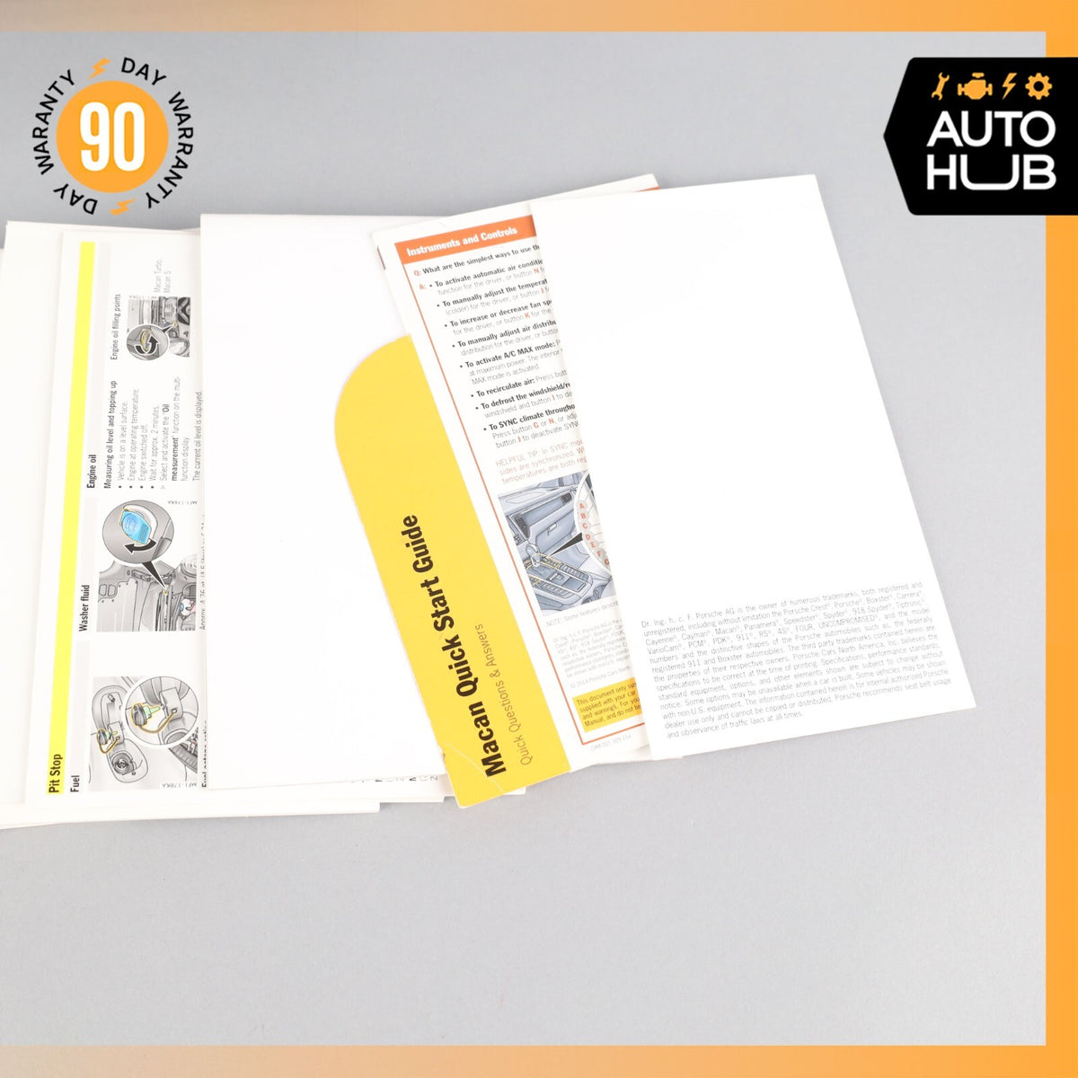 2015 Porsche Macan Turbo 95B Owner's Operator's Manual Book OEM - photo 7