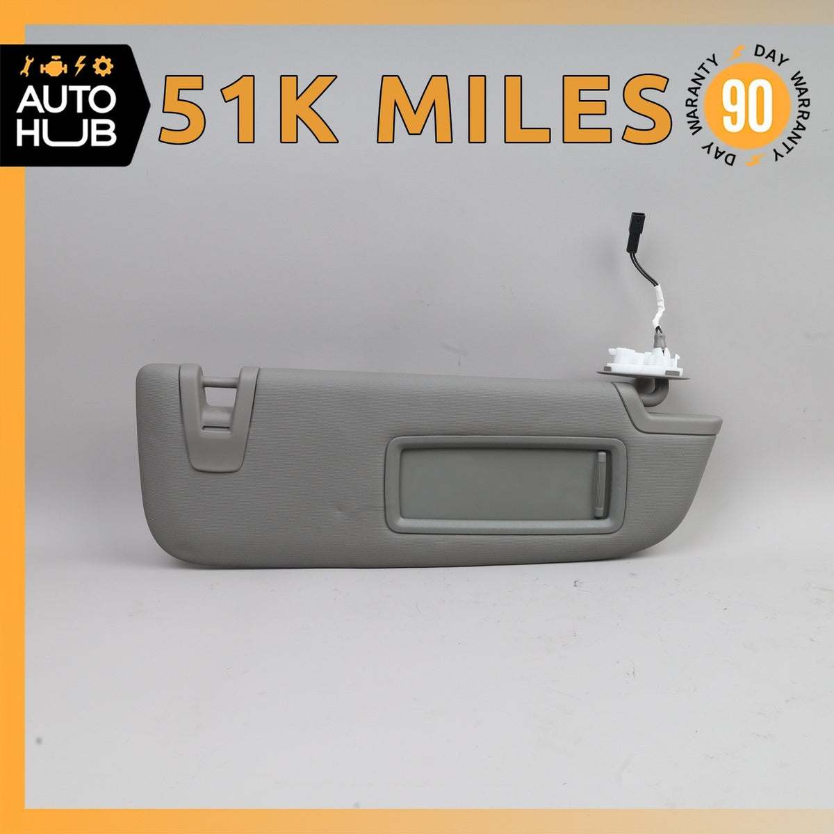 10-16 Porsche Panamera 970 Right Passenger Side Sun Visor Sunvisor Gray OEM - photo 1