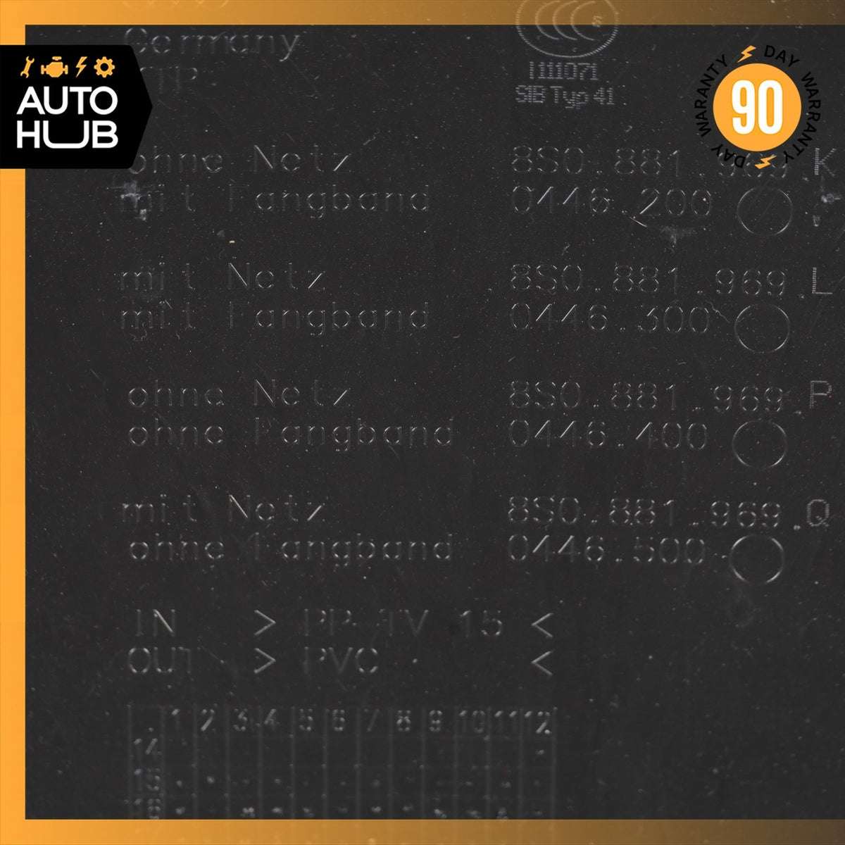 18-24 Audi B9 S5 A5 Front Left or Right Seat Back Cover Panel Trim Black OEM 33k - photo 17