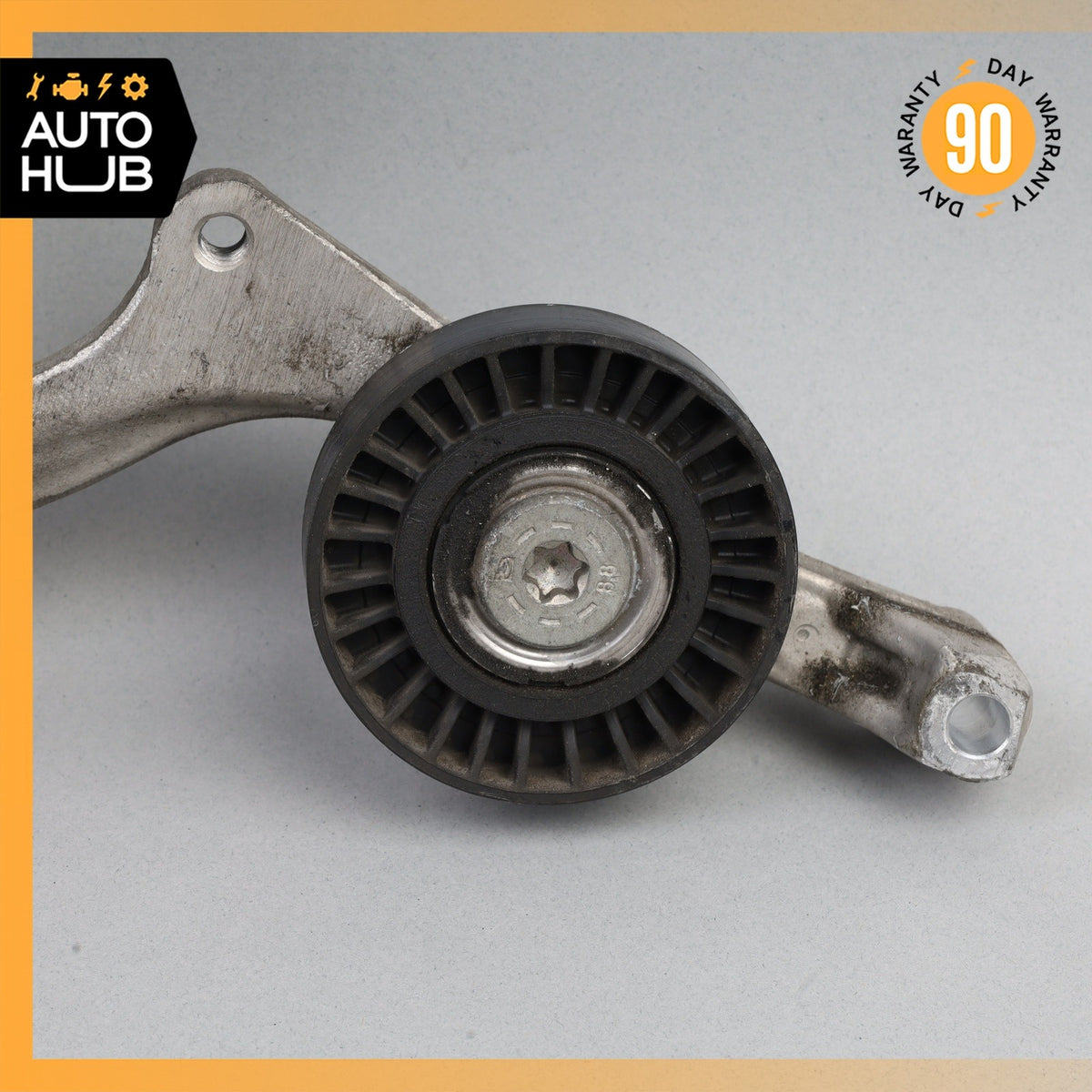16-23 Mercedes W205 C63 AMG Engine Belt Tensioner Pulley Bracket OEM - photo 3
