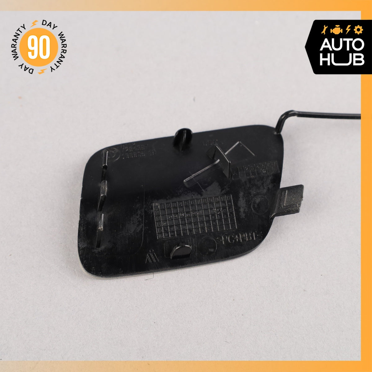 BMW F15 X5 Rear Left Bumper Tow Hook Cover Panel Trim Silver OEM - photo 11