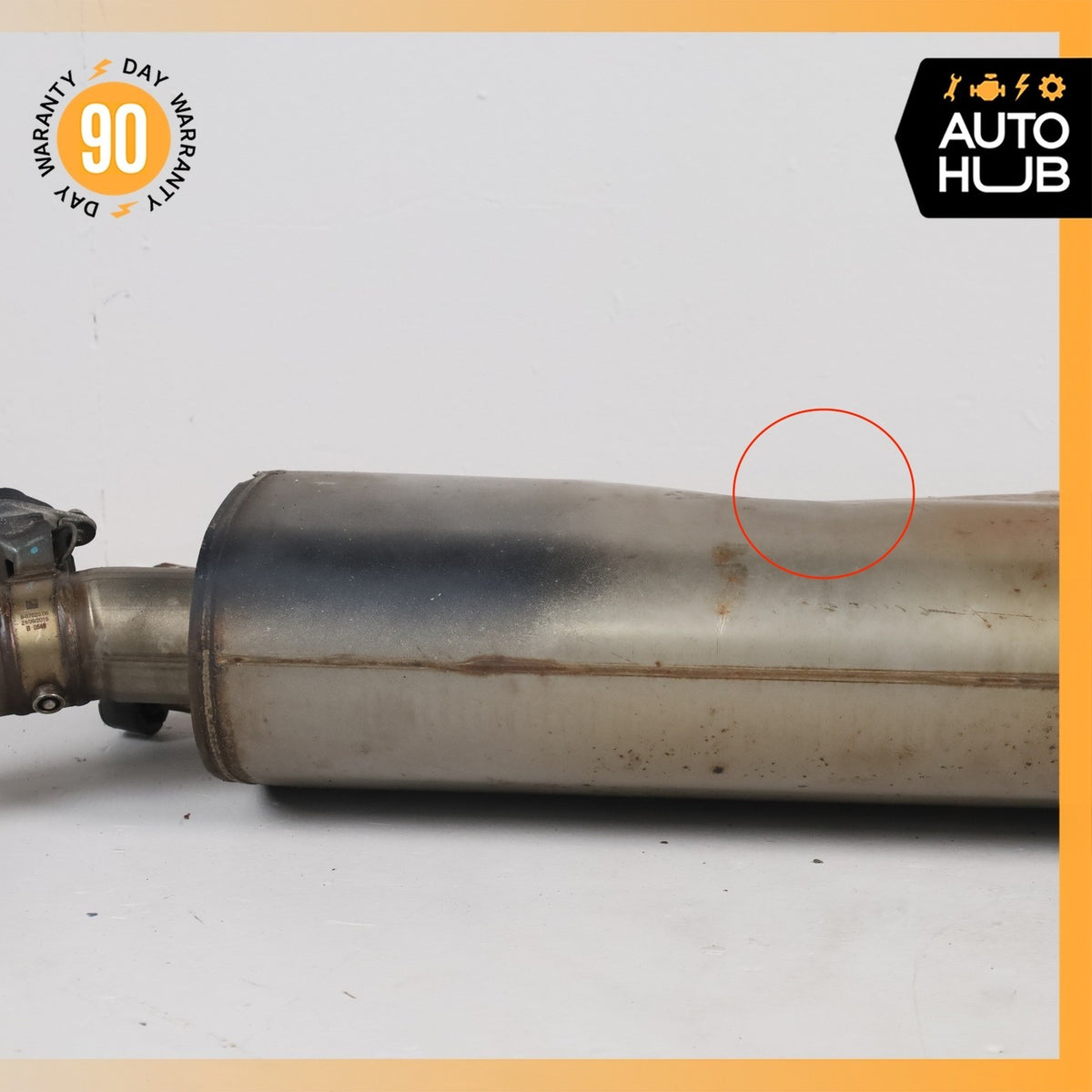14-19 BMW F15 X5 X6 3.0L Dual Exhaust Muffler Mufflers Assembly w/ Valve OEM 86k - photo 3