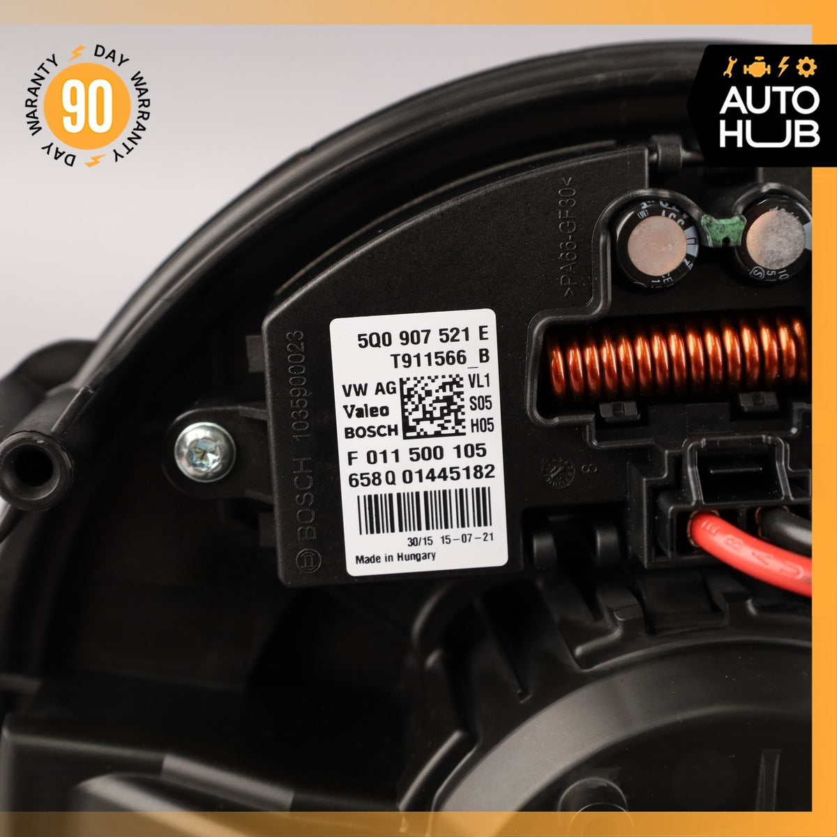 15-20 Audi 8V A3 E-Tron AC A/C Heater Blower Fan Motor 5Q1819021B OEM - photo 8