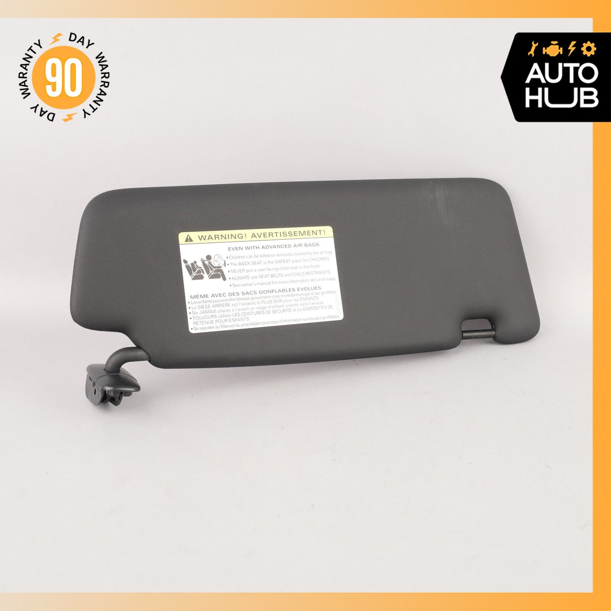 13-17 Audi 8R Q5 Left Driver Sunvisor Sun Visor Black OEM 74k - photo 2
