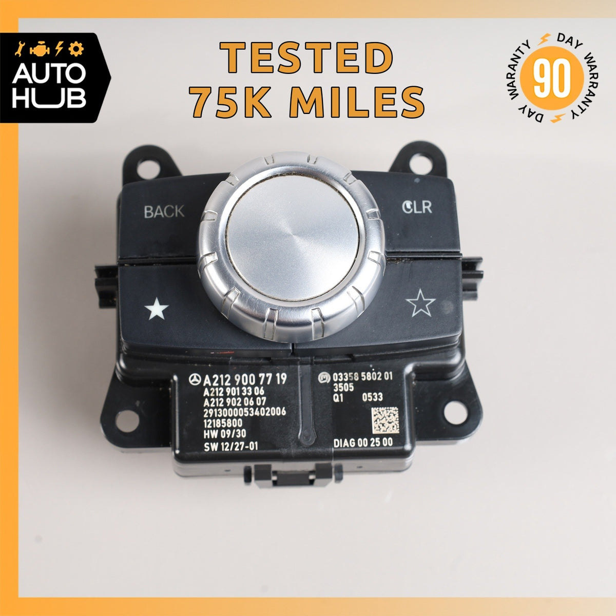 14-17 Mercedes W212 E350 E550 Console Head Unit Controller Knob Multi Switch OEM - photo 1
