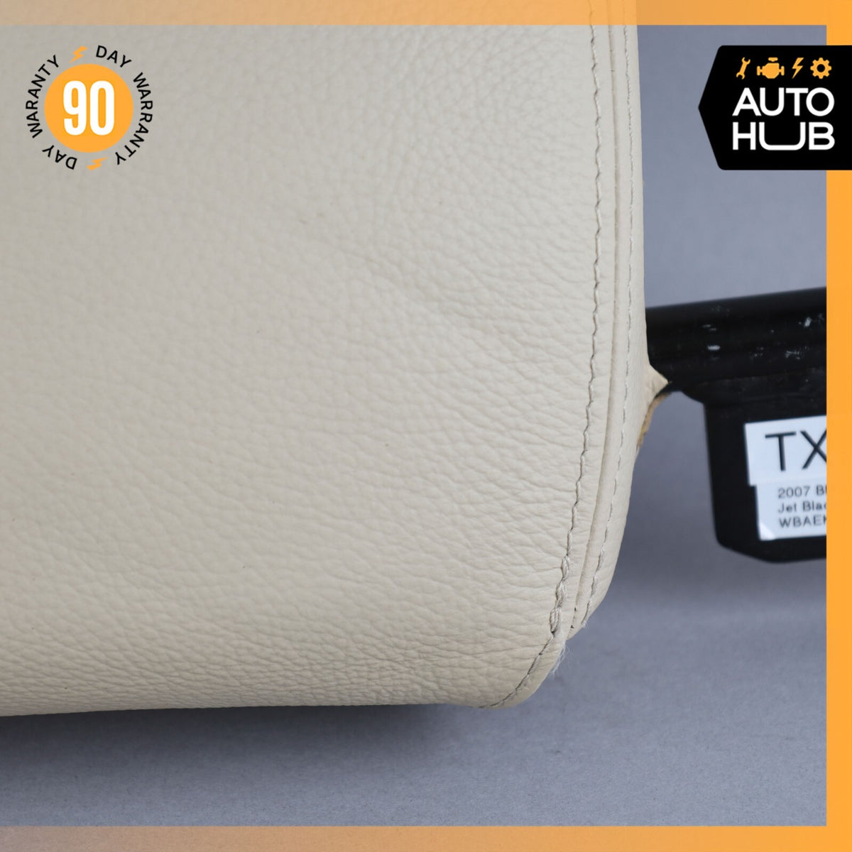 04-10 BMW E64 650i 645Ci Convertible Front Right Side Seat Headrest Beige OEM - photo 6