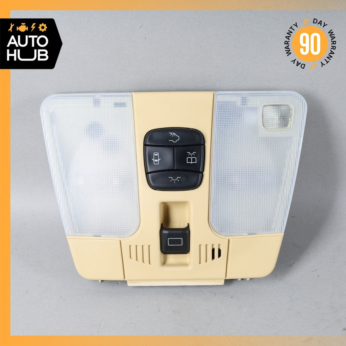 98-03 Mercedes W210 E430 E55 AMG CLK430 Front Overhead Dome Light Lamp Beige OEM - photo 1