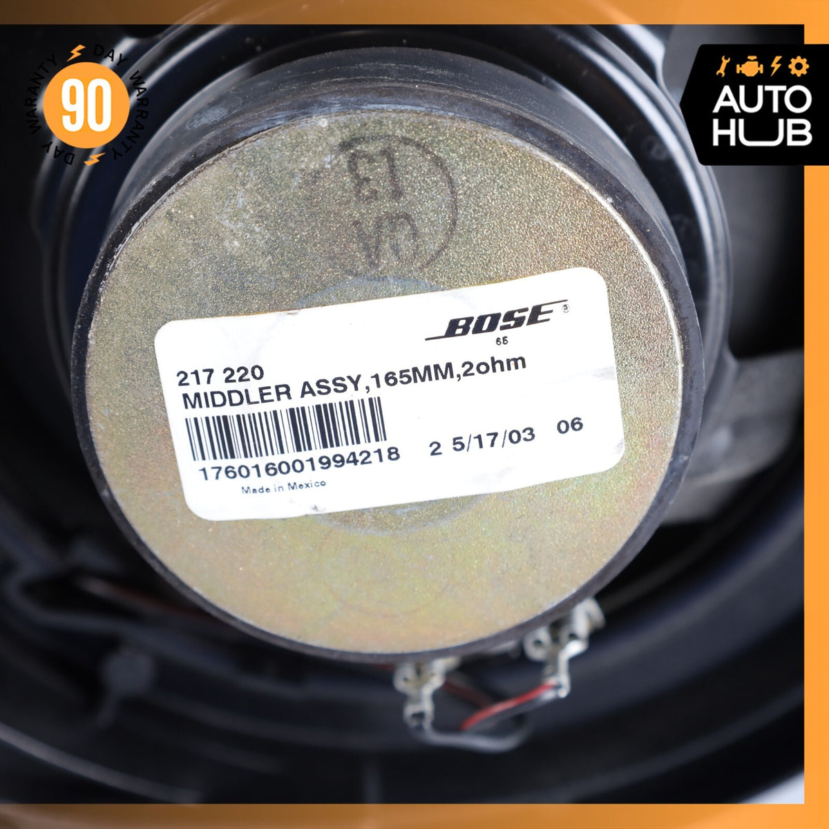03-08 Mercedes R230 SL500 SL550 Door Audio Speaker Bose Right Passenger Side OEM - photo 15