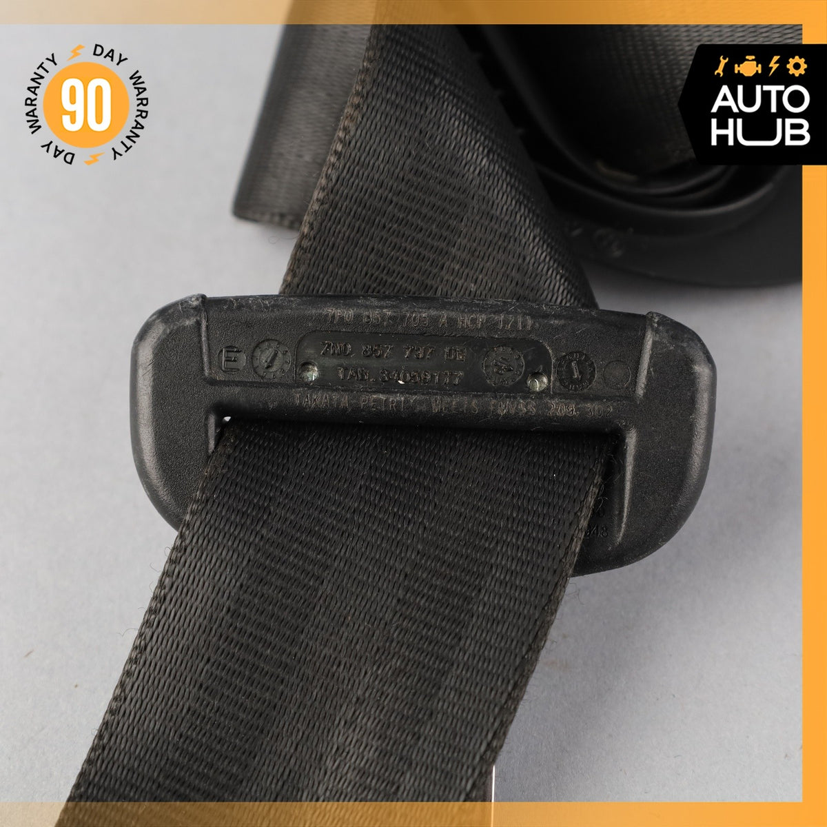 11-18 Porsche Cayenne 958 Front Left Driver Side Seat Belt Black OEM - photo 16
