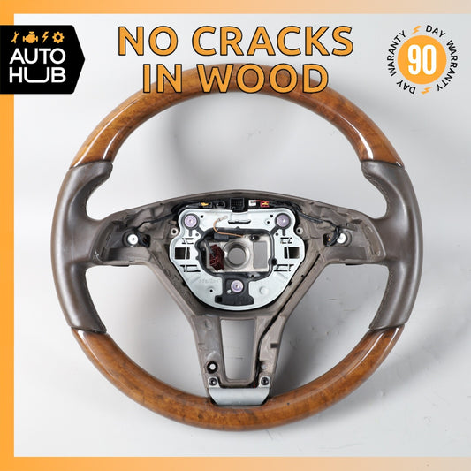 12-18 Mercedes W207 E350 CLS550 Steering Wheel Wood w/ Paddle Shifters OEM 79k - photo 1