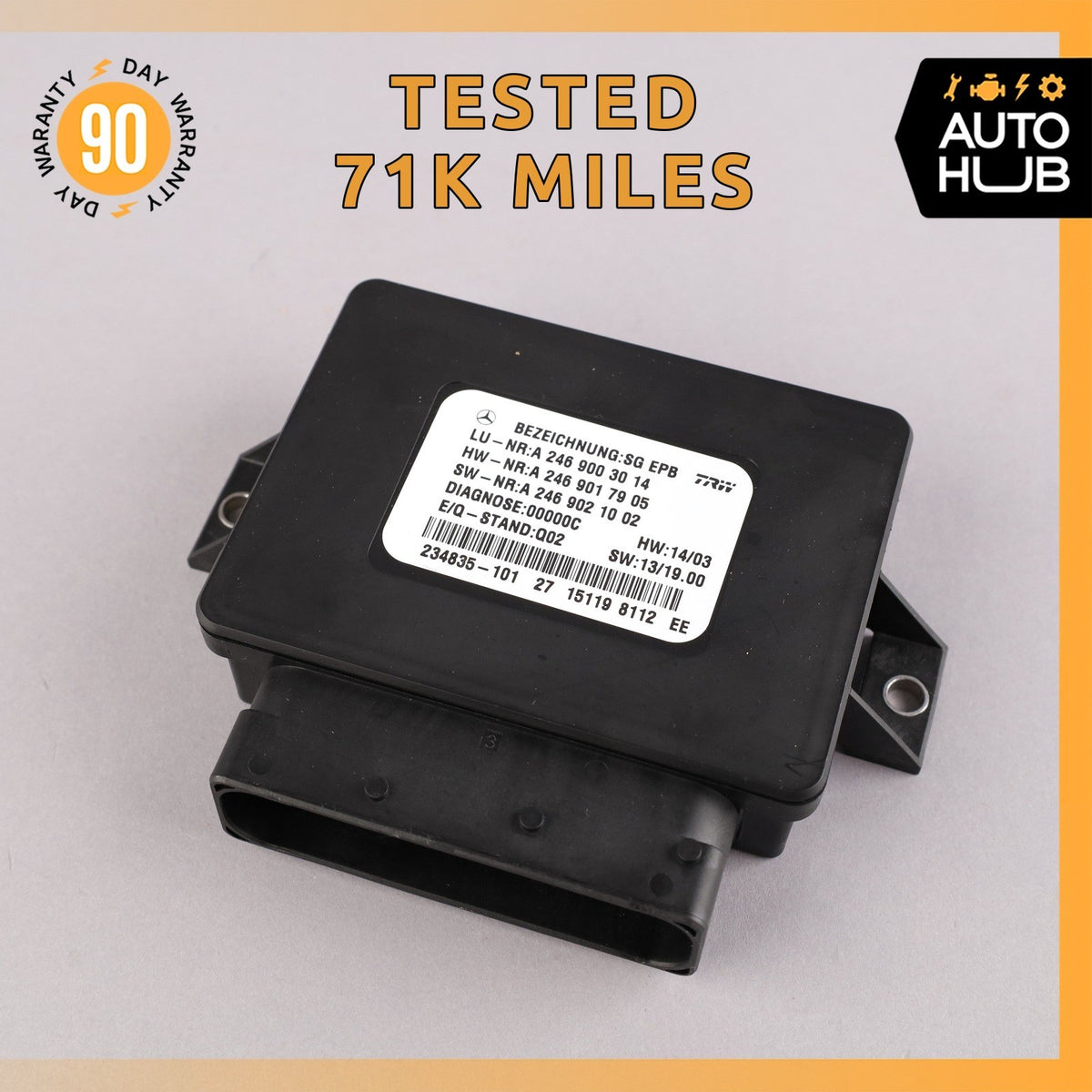 14-20 Mercedes X156 GLA250 GLA45 Electronic Parking Brake Control Module OEM 71k - photo 1