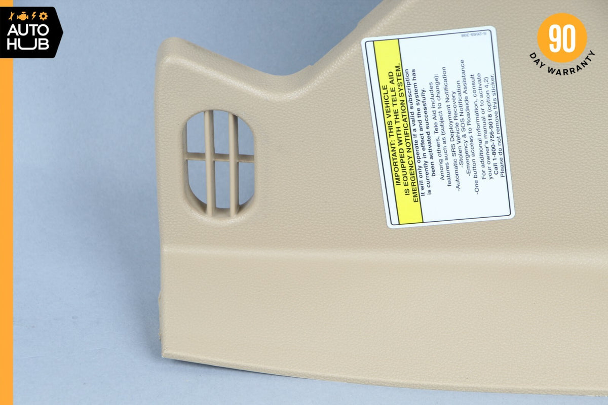 06-13 Mercedes W251 R350 R500 Dash Board Trim Panel Left Driver Side Beige OEM - photo 2