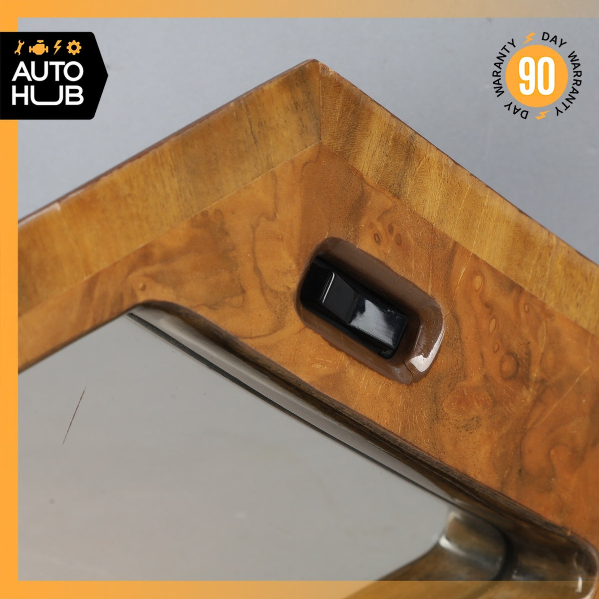 81-98 Bentley Brooklands Rear Right Quarter Vanity Glass Mirror Wood OEM - photo 9